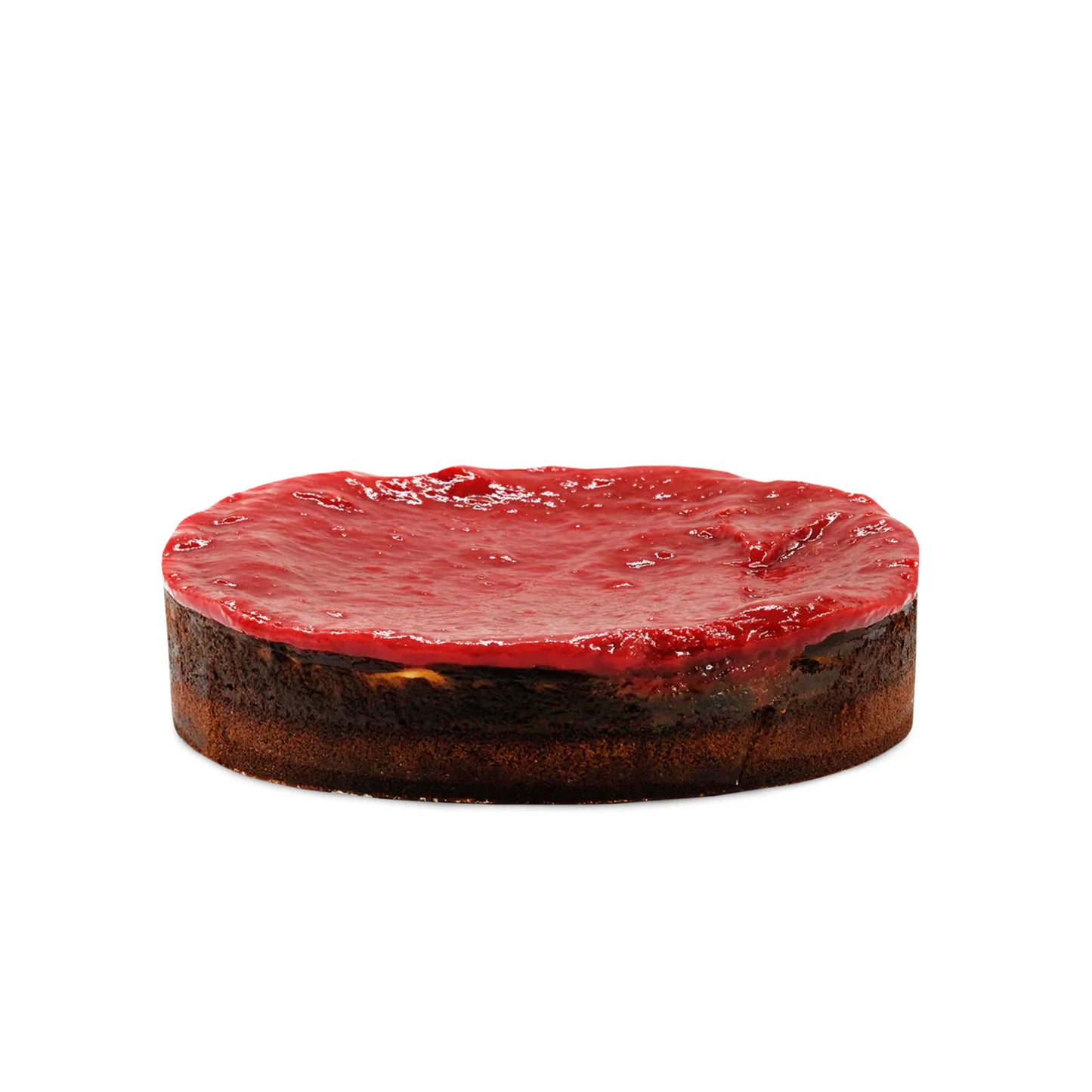 Brownie Strawberry Vanilla Cheesecake